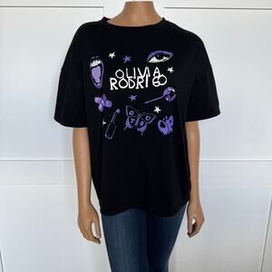 Olivia Rodrigo Guts Album/Tour Oversized Cotton T-Shirt, Women’s Small